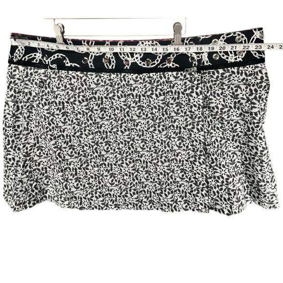 Zand Amsterdam Reversible Wrap Skirt OS Multicolor Dots Floral Snap Punk Grunge - Picture 11 of 16